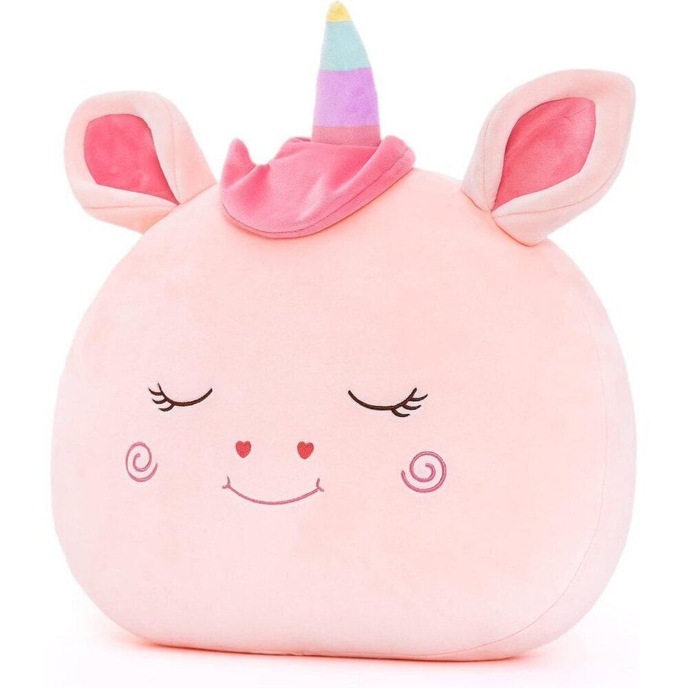 15 Inches Pink Stuffed Unicorn Plush Kids Pillow Toys Gift for Toddler